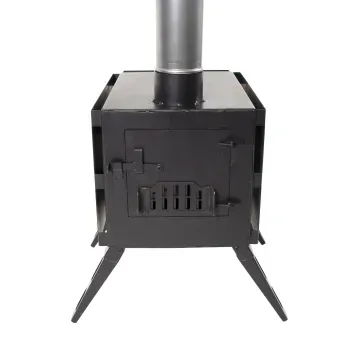 Печь дровяная Light малая, сталь 1 мм (с экранами и угловыми трубами), СЛЕДОПЫТ