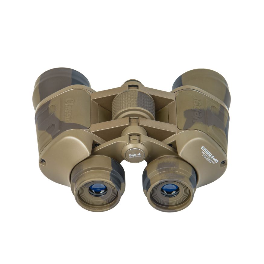 Бинокль Veber Classic БПШЦ 8x40 VRWA широкоугольный, камуфлированный