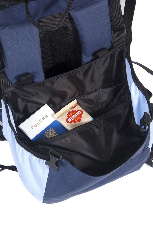 Рюкзак туристический Оптимал 4, синий-голубой, 90 л, ТАЙФ