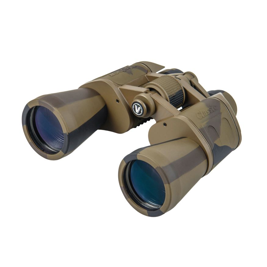 Бинокль Veber Classic БПШЦ 15x50 VRWA широкоугольный, камуфлированный