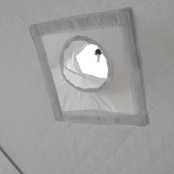 Палатка КУБ 2, 1,75x1,75 м, трехслойная, бело-синяя, Следопыт