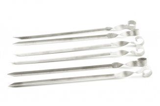 Набор углообразных шампуров №5 (6 шт., титан)