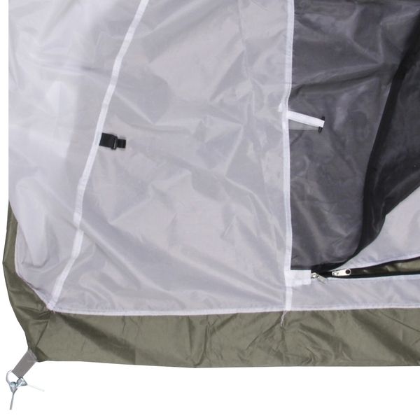 Палатка туристическая Кама-3 двухслойная, (100+215)*215*170 см, серо-синий