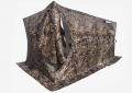 Палатка зимняя КУБ 3 Дубль (трехслойная, дышащая, камыш, москитная сетка)