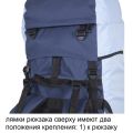 Рюкзак туристический Оптимал 2 серо-красный, 120 л, ТАЙФ