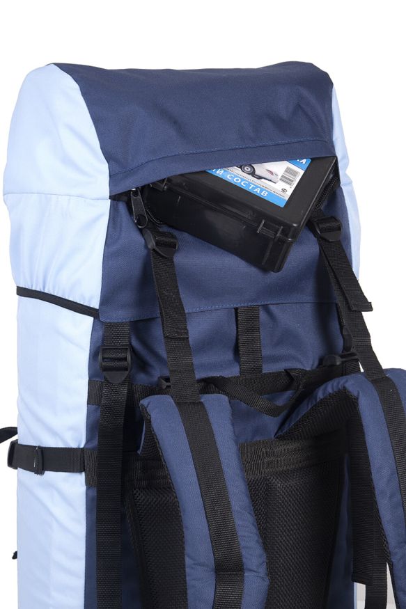 Рюкзак туристический Оптимал 4, синий-голубой, 60 л, ТАЙФ