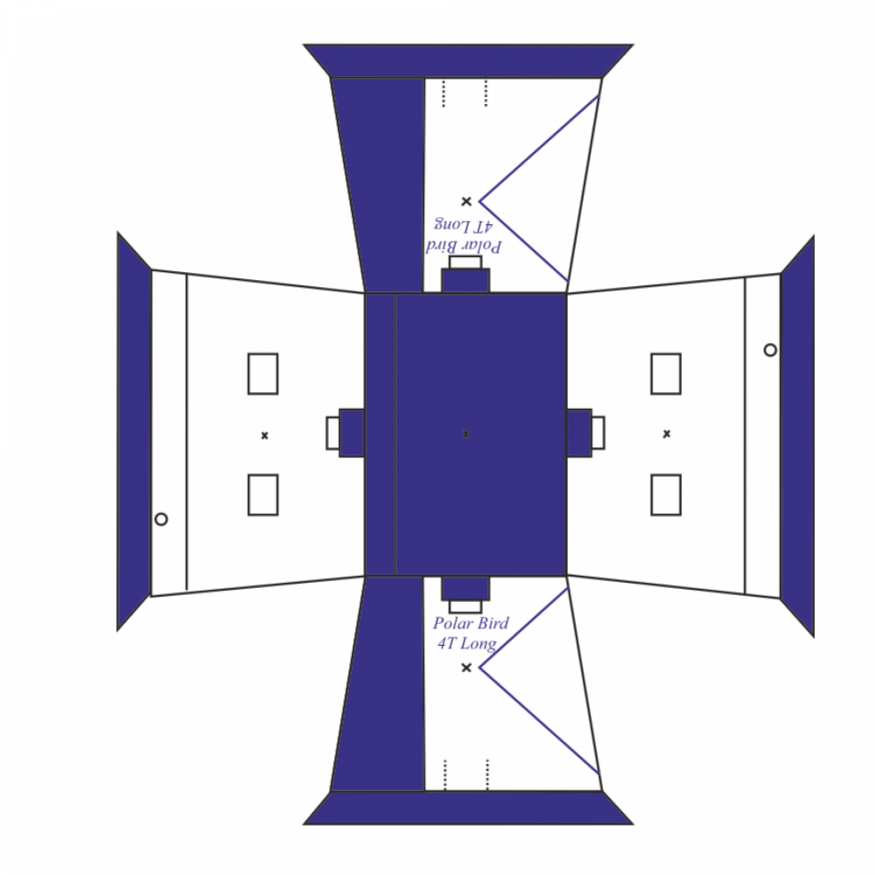 Палатка Polar Bird 4Т long Компакт, четырехместная, трехслойная