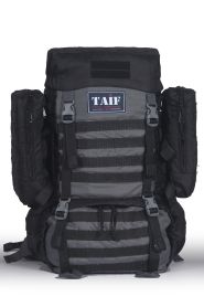 Рюкзак тактический Сармат 3, Оксфорд (рип-стоп), черный-серый, 65 л, ТАЙФ