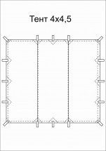 Тент Век 4x4,5 м