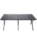 Стол кемпинговый складной, 114*59*43 см, цвет: чёрный, каркас алюминий