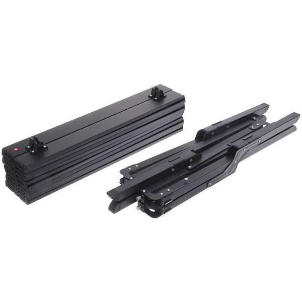 Стол кемпинговый складной, 114*59*43 см, цвет: чёрный, каркас алюминий