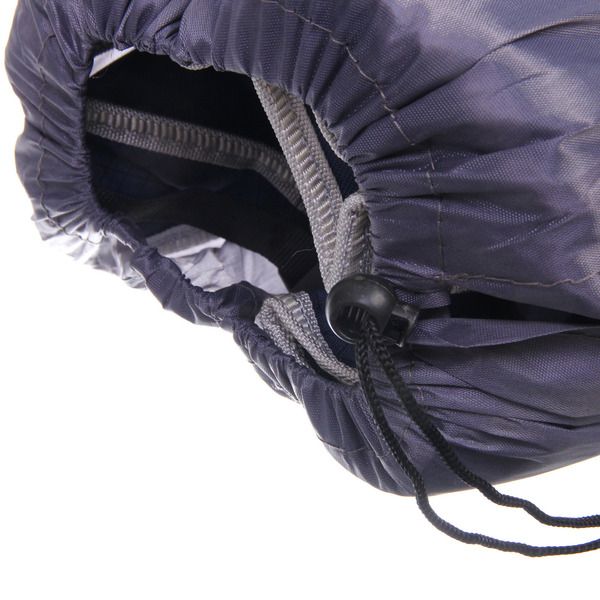 Раскладушка кемпинговая складная с матрасом 188*66*49 см, серый-синий