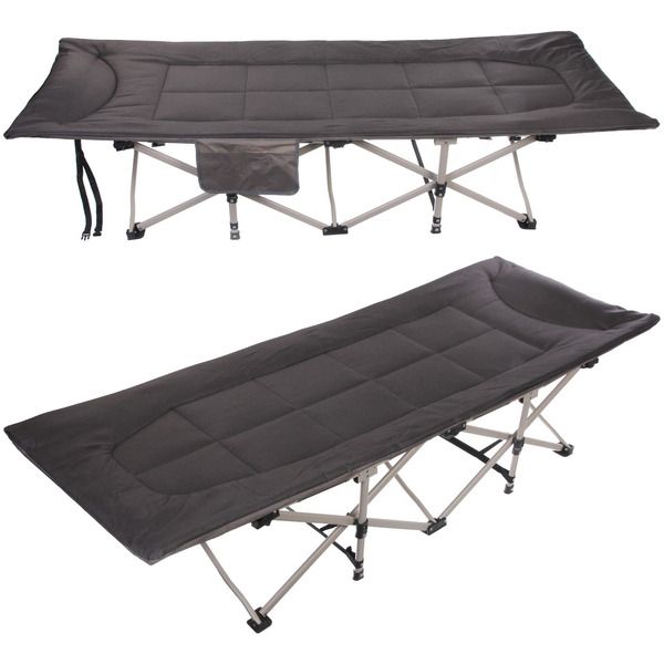 Раскладушка кемпинговая складная 188*66*41 см, черный