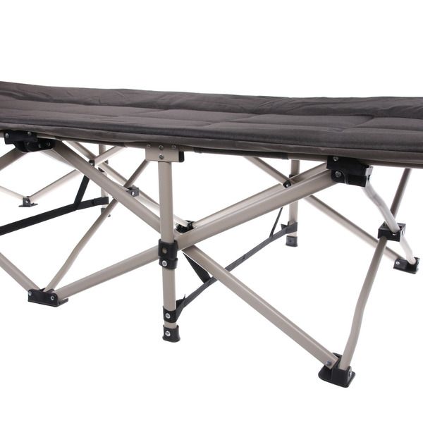 Раскладушка кемпинговая складная 188*66*41 см, черный