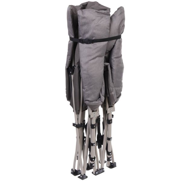 Раскладушка кемпинговая складная 188*66*41 см, серая