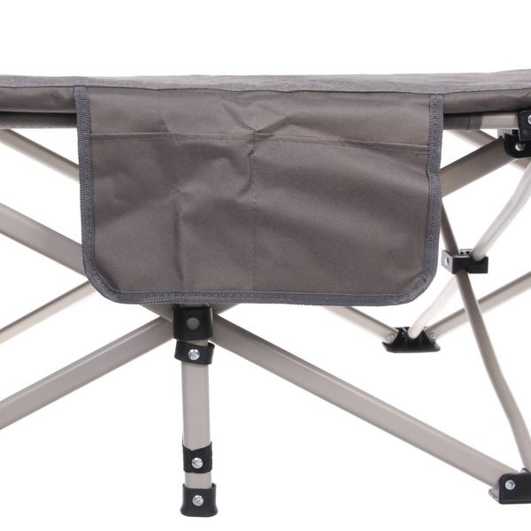 Раскладушка кемпинговая складная 188*66*41 см, серая