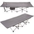 Раскладушка кемпинговая складная 188*66*41 см, серая