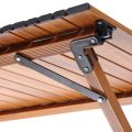 Стол кемпинговый складной 86*58*44 см, цвет: светлое дерево, каркас алюминий