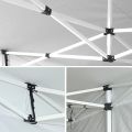 Тент-шатер быстросборный Helex 4360 3x6х3м (раскладывается гармошкой) белый полиэстер