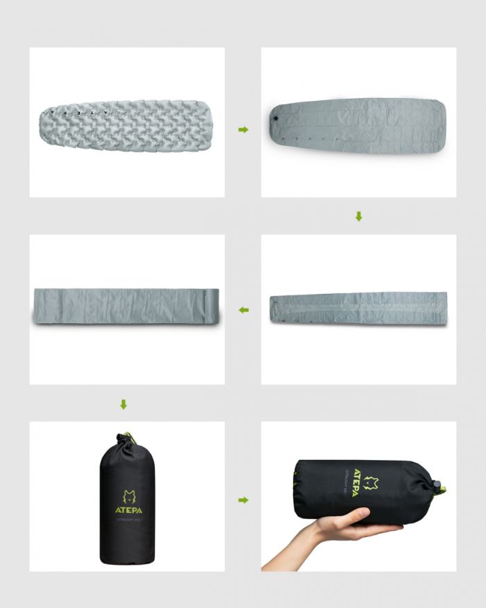 Коврик надувной 1903 ULTRALIGHT 450, 186 х 53 х 7 см, ATEPA