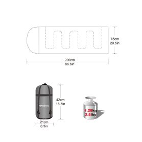 Спальный мешок OASIS 250 -3С, 190+30x75