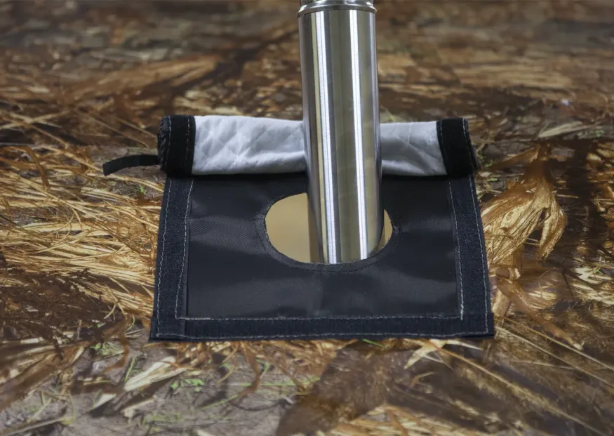 Палатка зимняя КУБ 4 камуфляж (трехслойная), с навесом, швы проклеены