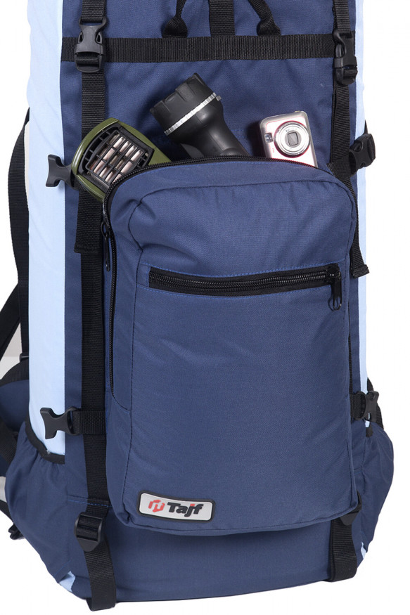 Рюкзак туристический Оптимал 2, серо-красный, 60 л, ТАЙФ