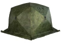 Палатка зимняя ЧУМ 2 (трехслойная, пиксель с выводом под трубу)