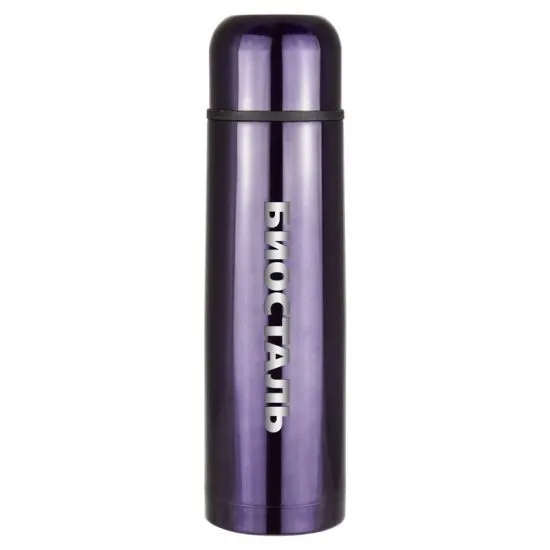 Термос Биосталь с узкой горловиной, цвет ночное небо, 0,75 л