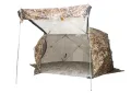 Палатка зимняя ЧУМ 2 (трехслойная, камыш с выводом под трубу и навесом)